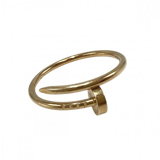 CARTIER カルティエ 指輪 ジュストアンクル リング ジュエリー 釘 アクセサリー Au750 18金YG 62サイズ メンズ レディース K18イエローゴールド 約20号 ユニセックス 約3.9g【中古品】