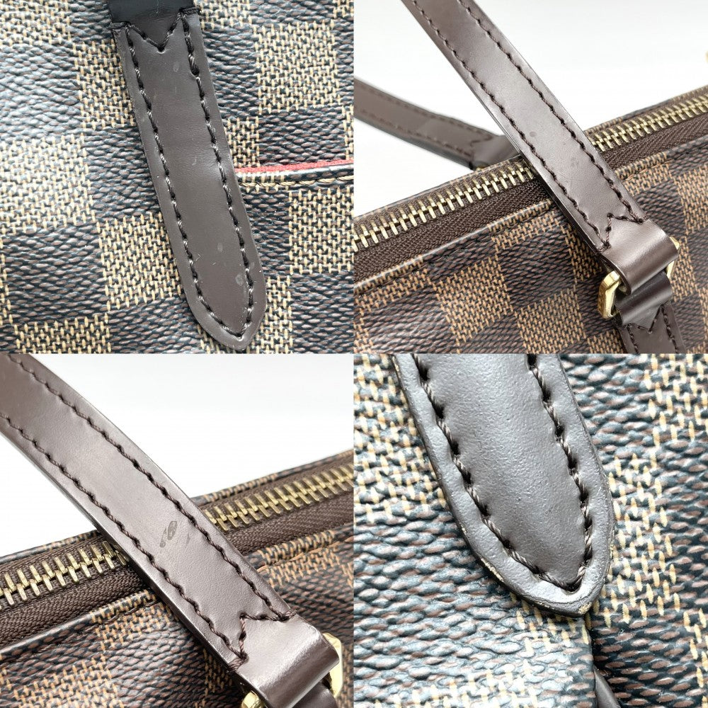 【開店SALE】 LOUIS VUITTON ルイヴィトン トートバッグ トータリーPM ハンドバッグ TOTALLY N41282 ダミエキャンバス ブラウン 茶 ゴールド金具 レディース【中古品】