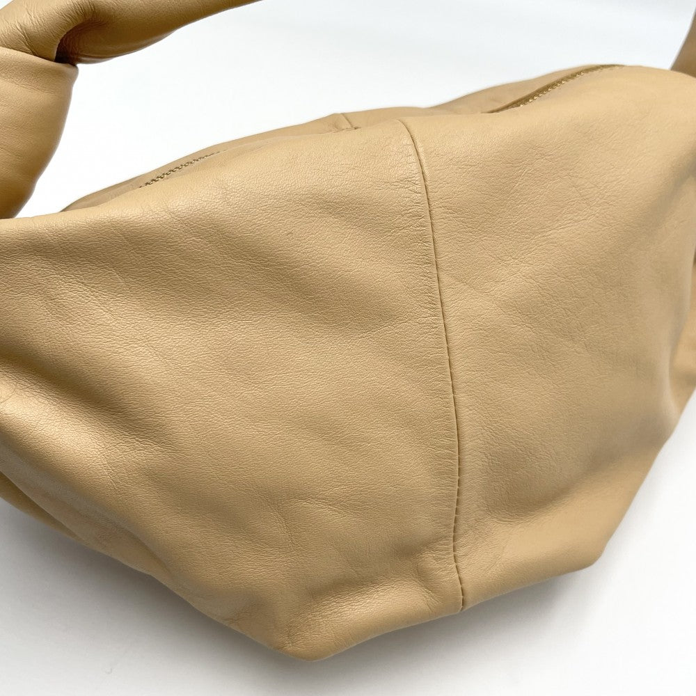 BOTTEGAVENETA ボッテガヴェネタ ハンドバッグ ダブルノット レザー ブラウン 茶 ゴールド金具 レディース【中古品】