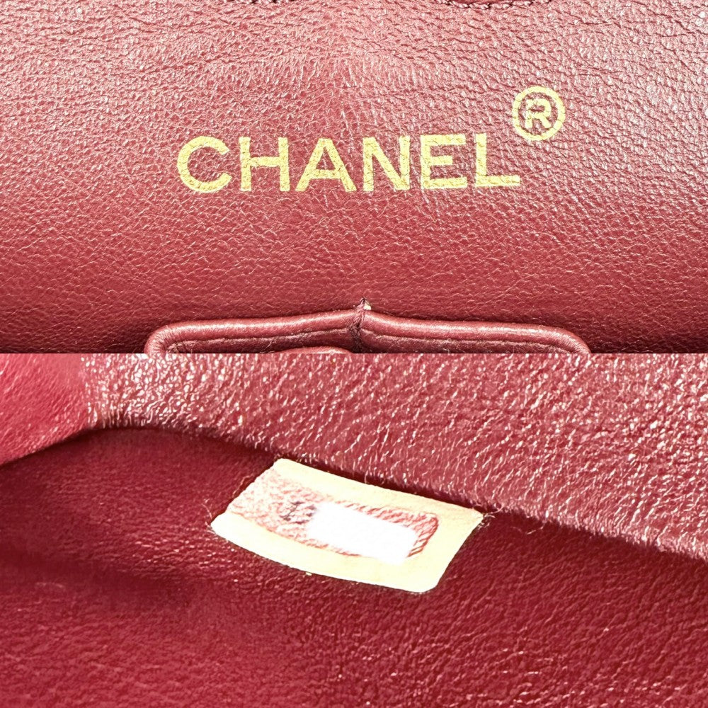 CHANEL シャネル ショルダーバッグ マトラッセ23 ダブルチェーン ダブルフラップ ココマーク ターンロック ラムスキン ネイビー 紺 ゴールド金具 レディース【中古品】