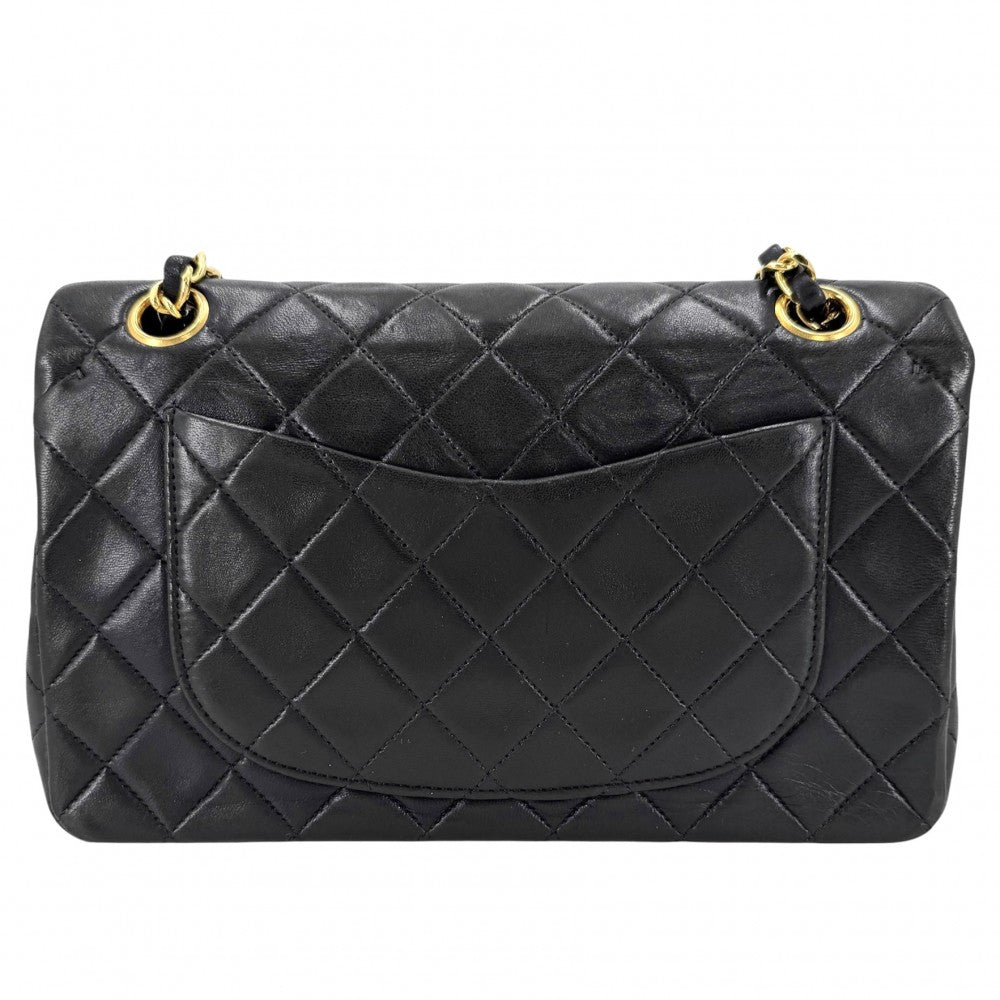 CHANEL シャネル ショルダーバッグ マトラッセ23 ダブルチェーン ダブルフラップ ココマーク ターンロック ラムスキン ネイビー 紺 ゴールド金具 レディース【中古品】
