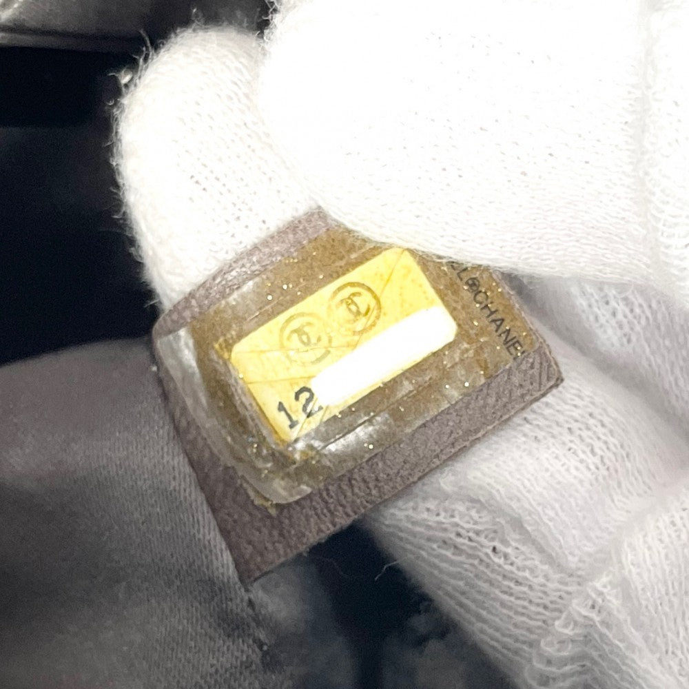【開店SALE】 CHANEL シャネル ハンドバッグ カメリア キルティング ボーリングバッグ ココマーク チェーンショルダー コーティングレザー ブラック 黒 シルバー金具 レディース【中古品】