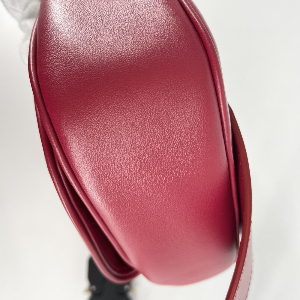 【開店SALE】 Dior ディオール ボディバッグ オブリーク ギャラクシー ショルダーバッグ ワールドツアー サドルバッグ ウエストバッグ レザー レッド 赤 シルバー金具 メンズ【中古品】