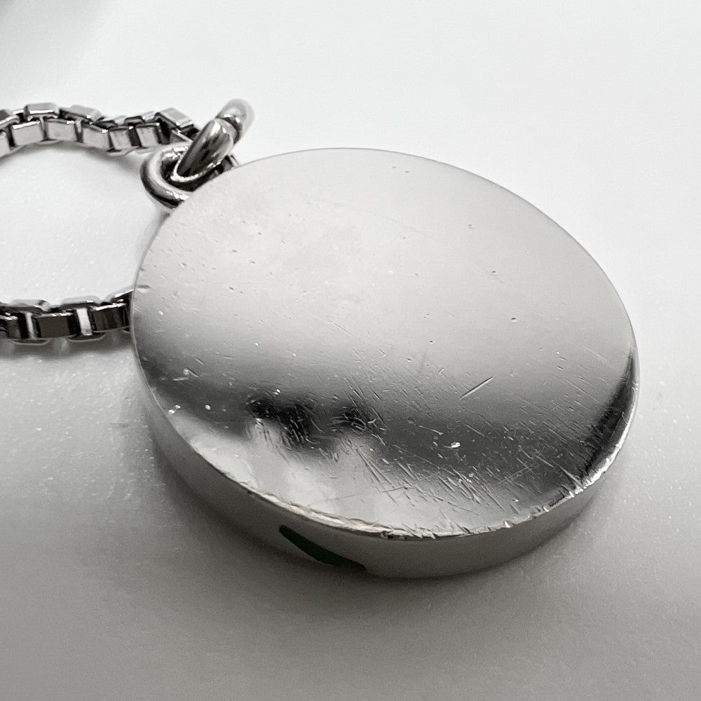 LOUIS VUITTON ルイヴィトン ネックレス モノグラムプレイ ペンダント アクセサリー ロングネックレス メタル M01185 シルバー ユニセックス 約19.2g【中古品】
