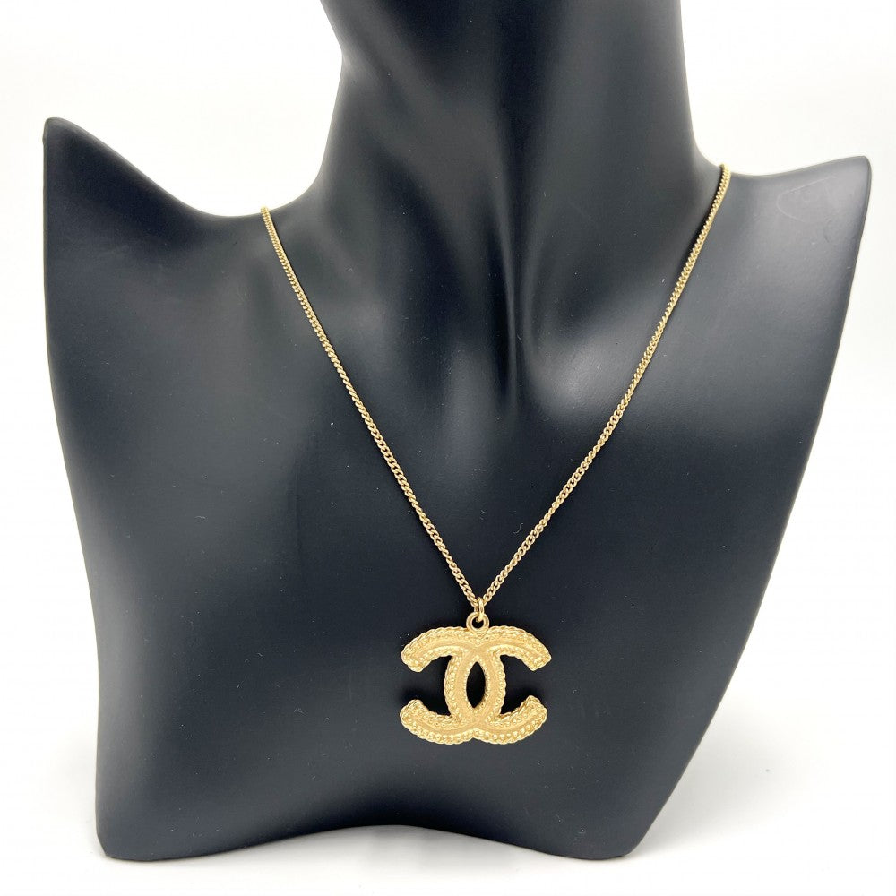 【開店SALE】 CHANEL シャネル ネックレス ココマーク アクセサリー GP 12A ゴールド レディース 約10.5g 2012年【中古品】