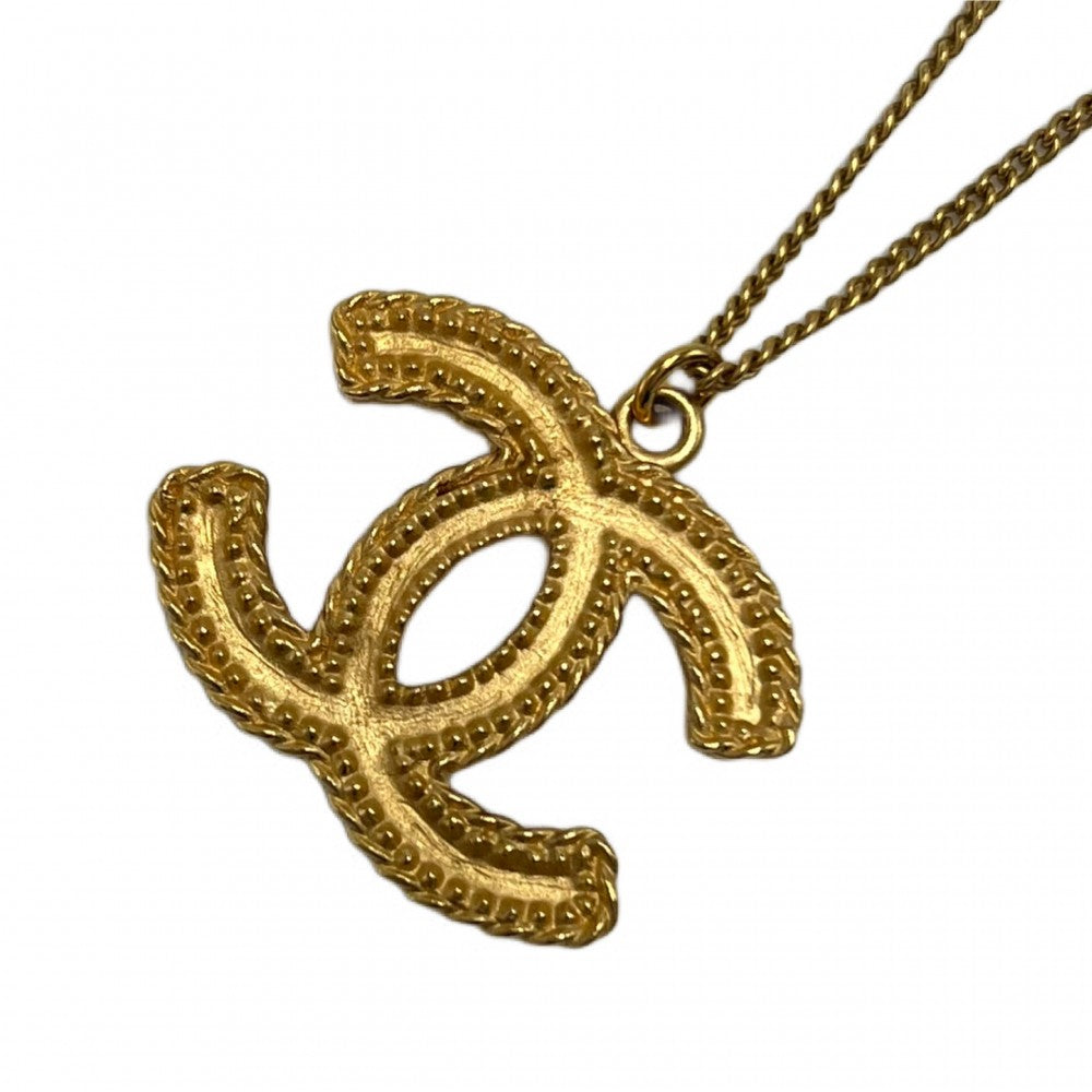 【開店SALE】 CHANEL シャネル ネックレス ココマーク アクセサリー GP 12A ゴールド レディース 約10.5g 2012年【中古品】