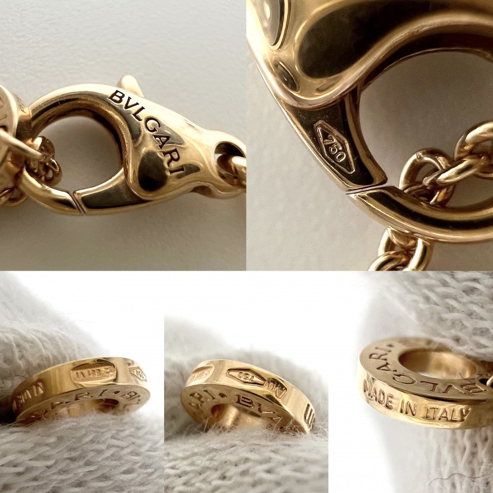 【開店SALE】 BVLGARI ブルガリ ブレスレット ビーゼロワン ジュエリー アクセサリー B-zero 1 Au750 PG 18金 K18ピンクゴールド ダイヤモンド ゴールド レディース 約8.1g【中古品】