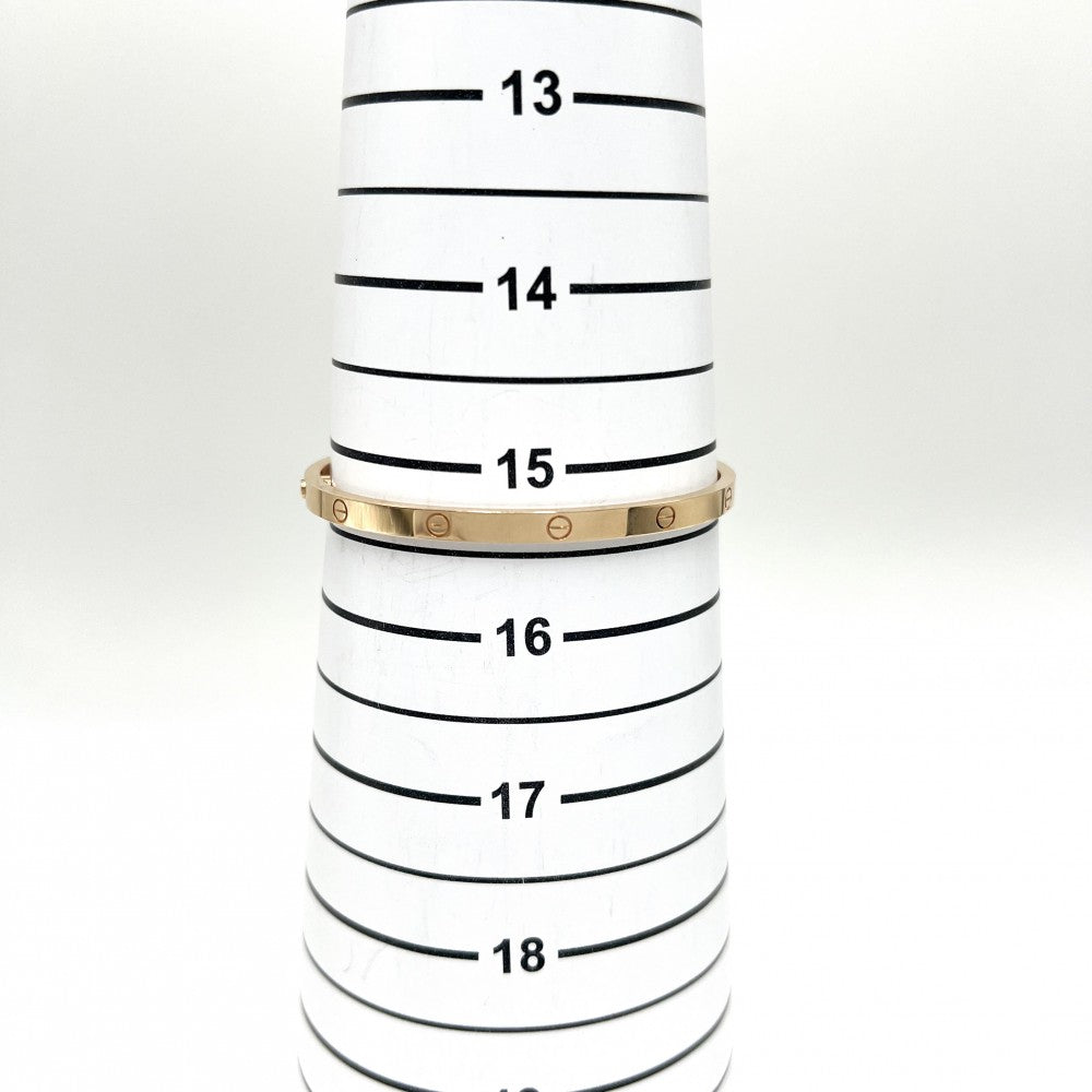 【開店SALE】 CARTIER カルティエ バングル ラブ ブレス ジュエリー アクセサリー LOVE Au750 18金PG 16サイズ メンズ レディース K18ピンクゴールド ユニセックス 約18.0g【中古品】