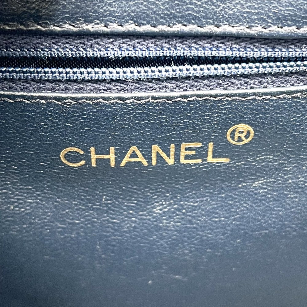 CHANEL シャネル ショルダーバッグ かごバッグ チェーンショルダー ココマーク ターンロック ストロー デニム ブラウン 茶 インディゴ ゴールド金具 レディース【中古品】
