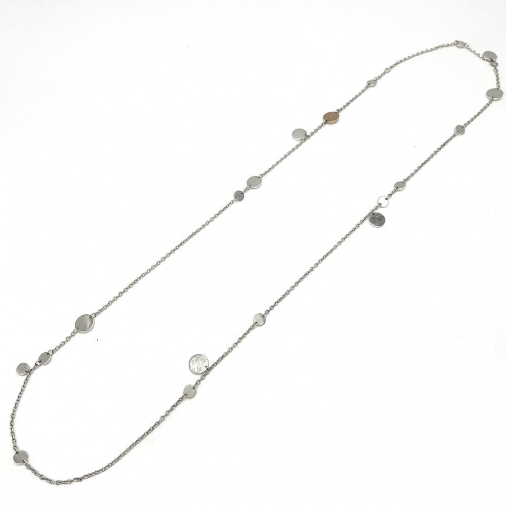HERMES エルメス ネックレス セリエ コンフェッティセリエ アクセサリー ロングネックレス ジュエリー 18金 Au750 シルバー925 K18ゴールド シルバー ゴールド レディース 約24.2g【中古品】