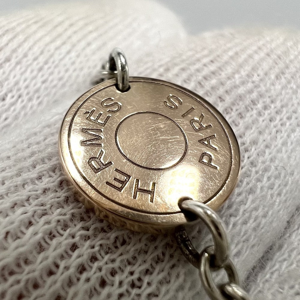 HERMES エルメス ネックレス セリエ コンフェッティセリエ アクセサリー ロングネックレス ジュエリー 18金 Au750 シルバー925 K18ゴールド シルバー ゴールド レディース 約24.2g【中古品】
