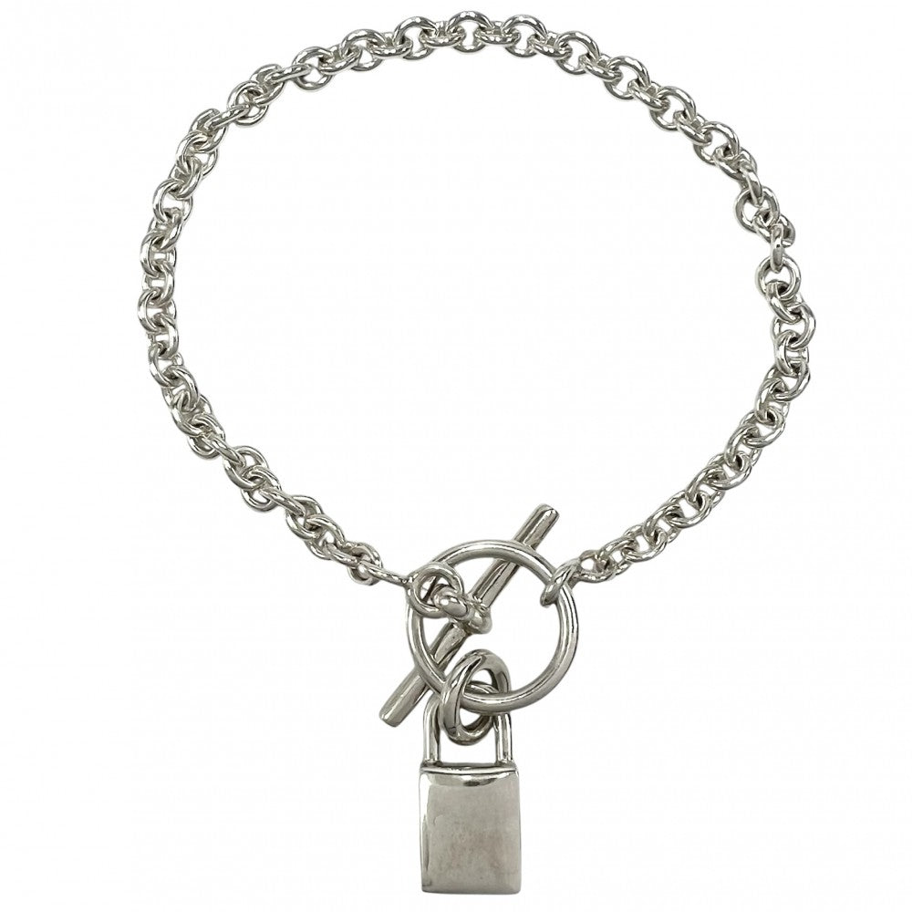 HERMES エルメス ブレスレット アミュレット カデナ チェーンブレス アクセサリー シルバー925 シルバー レディース 約11.3g【中古品】