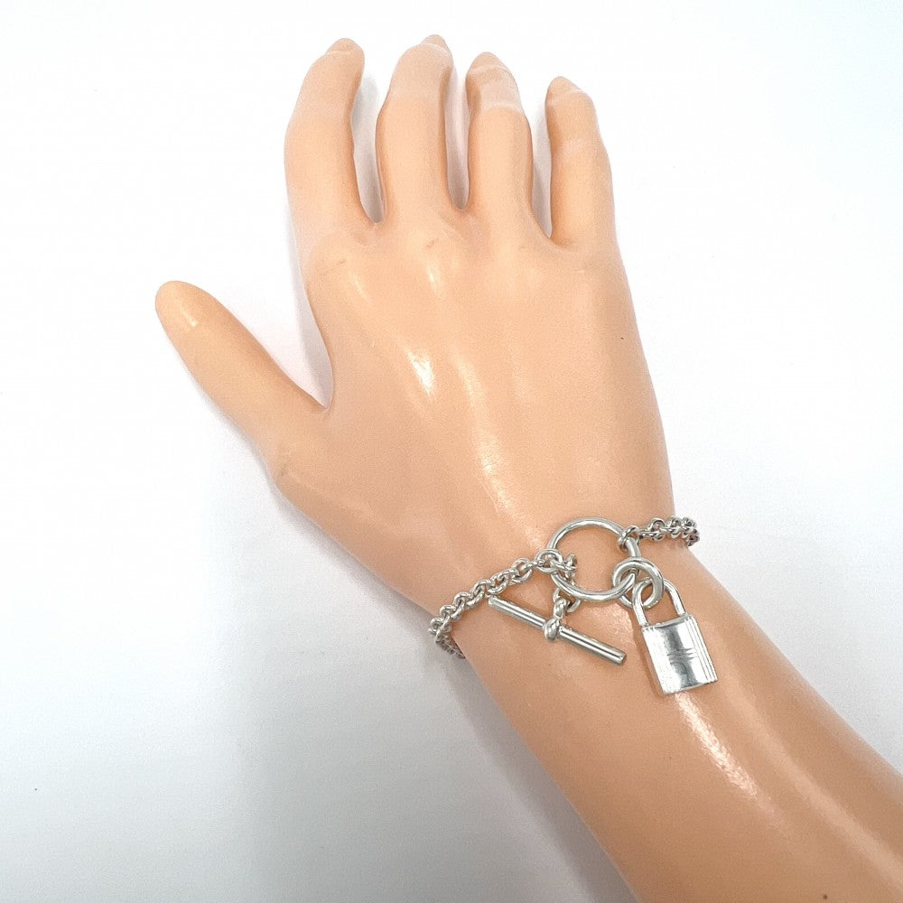 HERMES エルメス ブレスレット アミュレット カデナ チェーンブレス アクセサリー シルバー925 シルバー レディース 約11.3g【中古品】