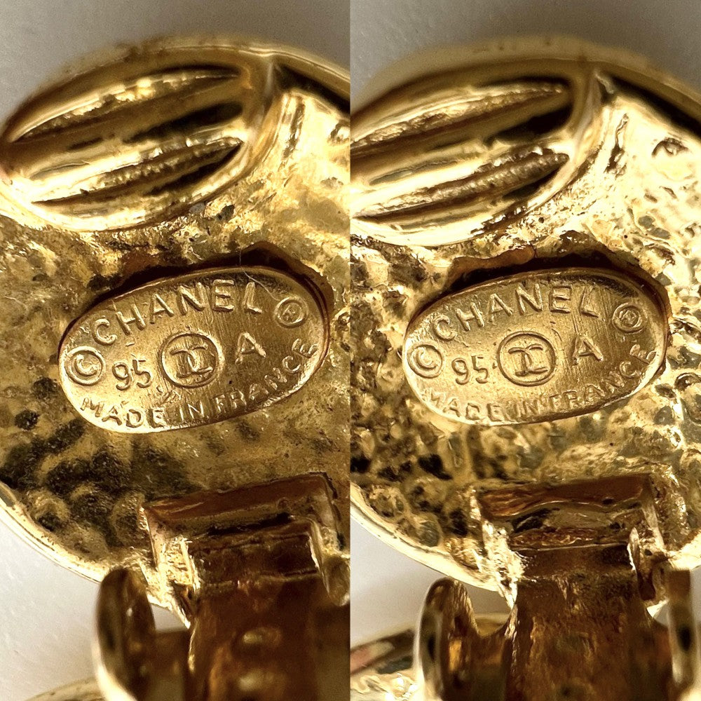 【開店SALE】 CHANEL シャネル イヤリング ココマーク アクセサリー スイング ヴィンテージ GP 95A ゴールド レディース 約13.4g 1995年【中古品】