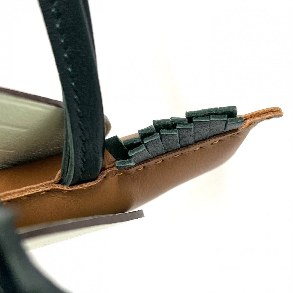 【開店SALE】 HERMES エルメス キーホルダー ロデオ ペガサスPM バッグチャーム メンズ レディース 男女兼用 K刻印 アニョーミロ ブラウン 茶 グリーン 緑 ユニセックス 2025年【中古品】
