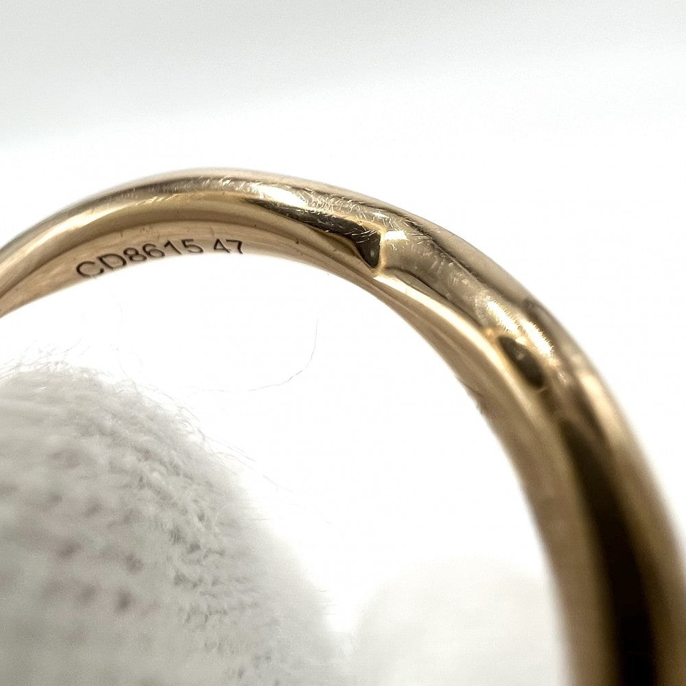 CHANEL シャネル 指輪 カメリアコレクション ハーフエタニティ リング アクセサリー Au750 K18PG 47サイズ K18ピンクゴールド ダイヤモンド0.08ct 約7号 J10836 レディース 約2.0g【中古品】
