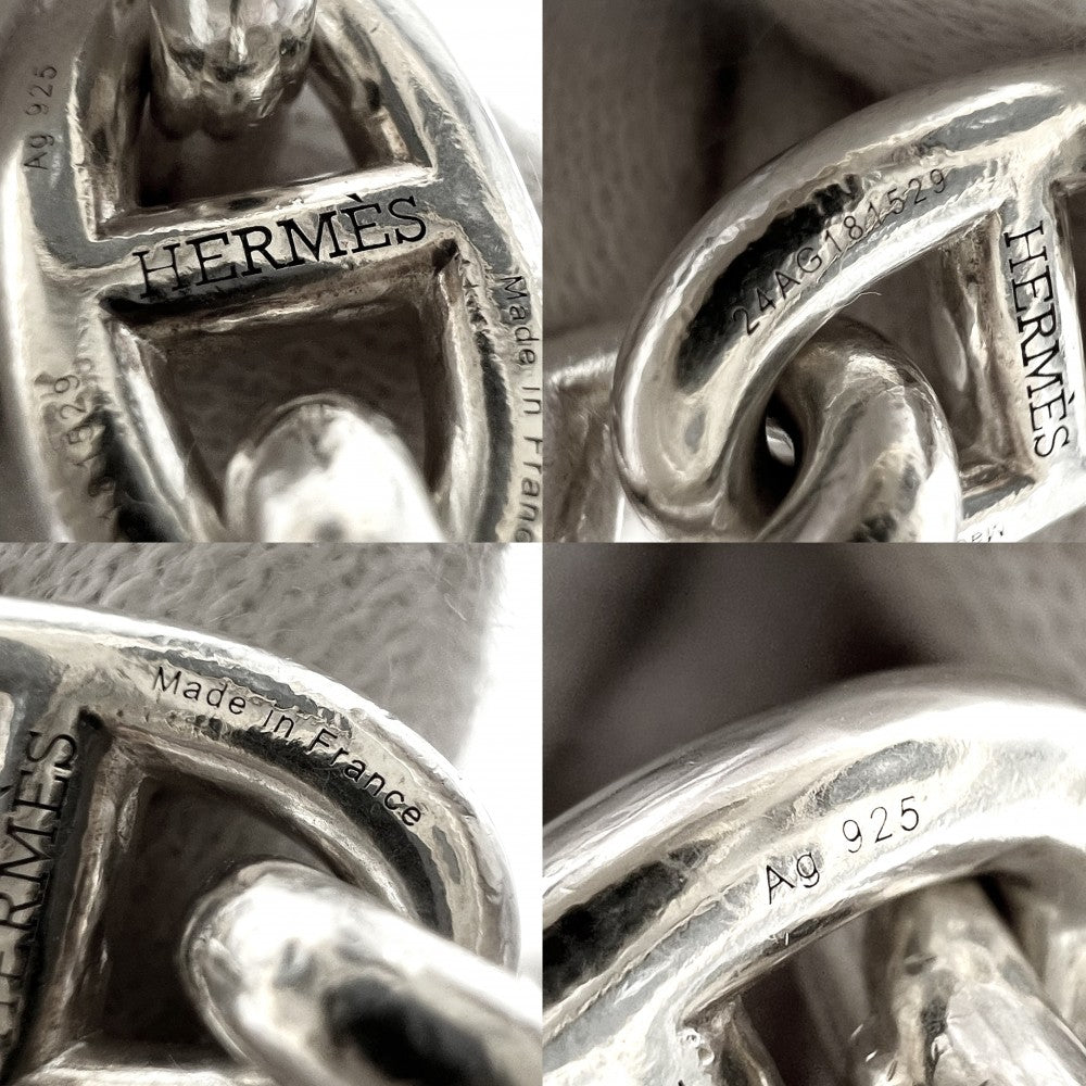 HERMES エルメス ブレスレット シェーヌダンクルMM アクセサリー ジュエリー 18コマ シルバー925 メンズ 約64.7g【中古品】