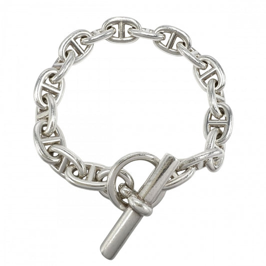 HERMES エルメス ブレスレット シェーヌダンクルMM アクセサリー ジュエリー 18コマ シルバー925 メンズ 約64.7g【中古品】
