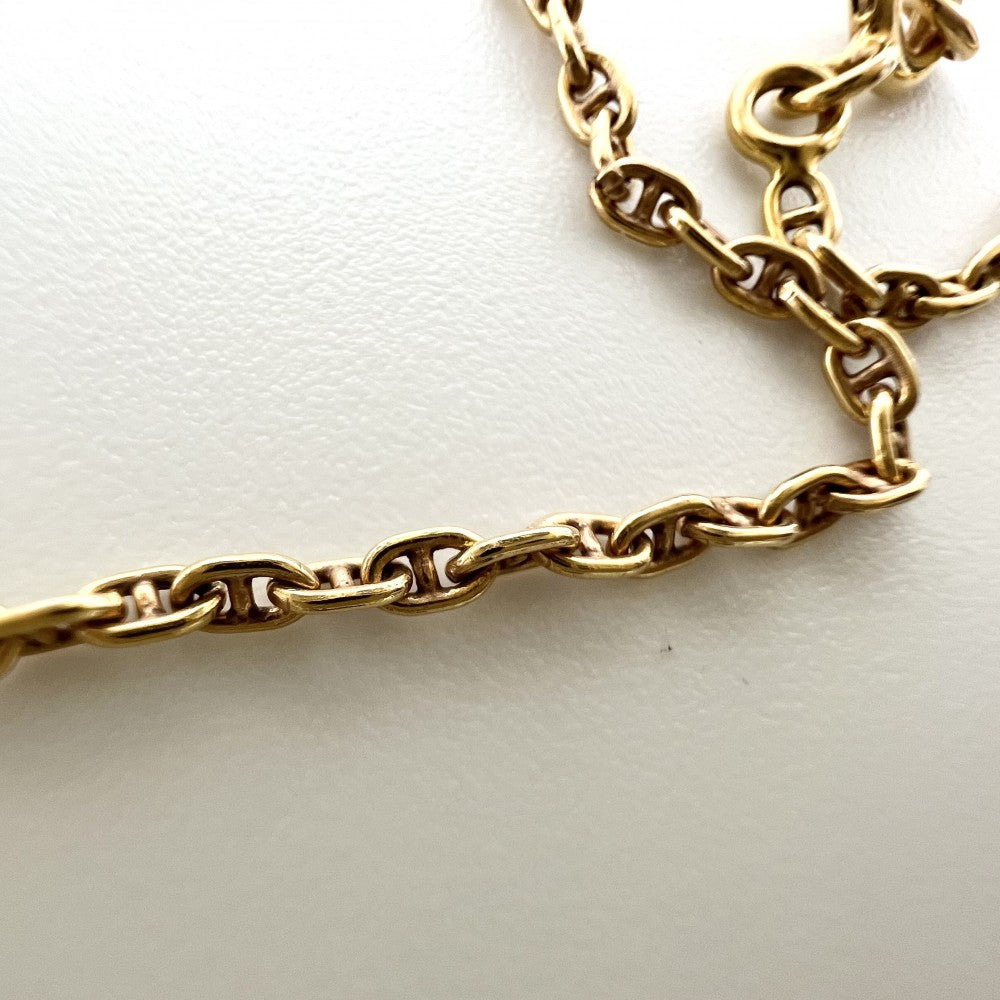 HERMES エルメス ネックレス シェーヌダンクル TTPMミニ チェーン ジュエリー アクセサリー Au750 18金 K18イエローゴールド レディース 約5.8g【中古品】