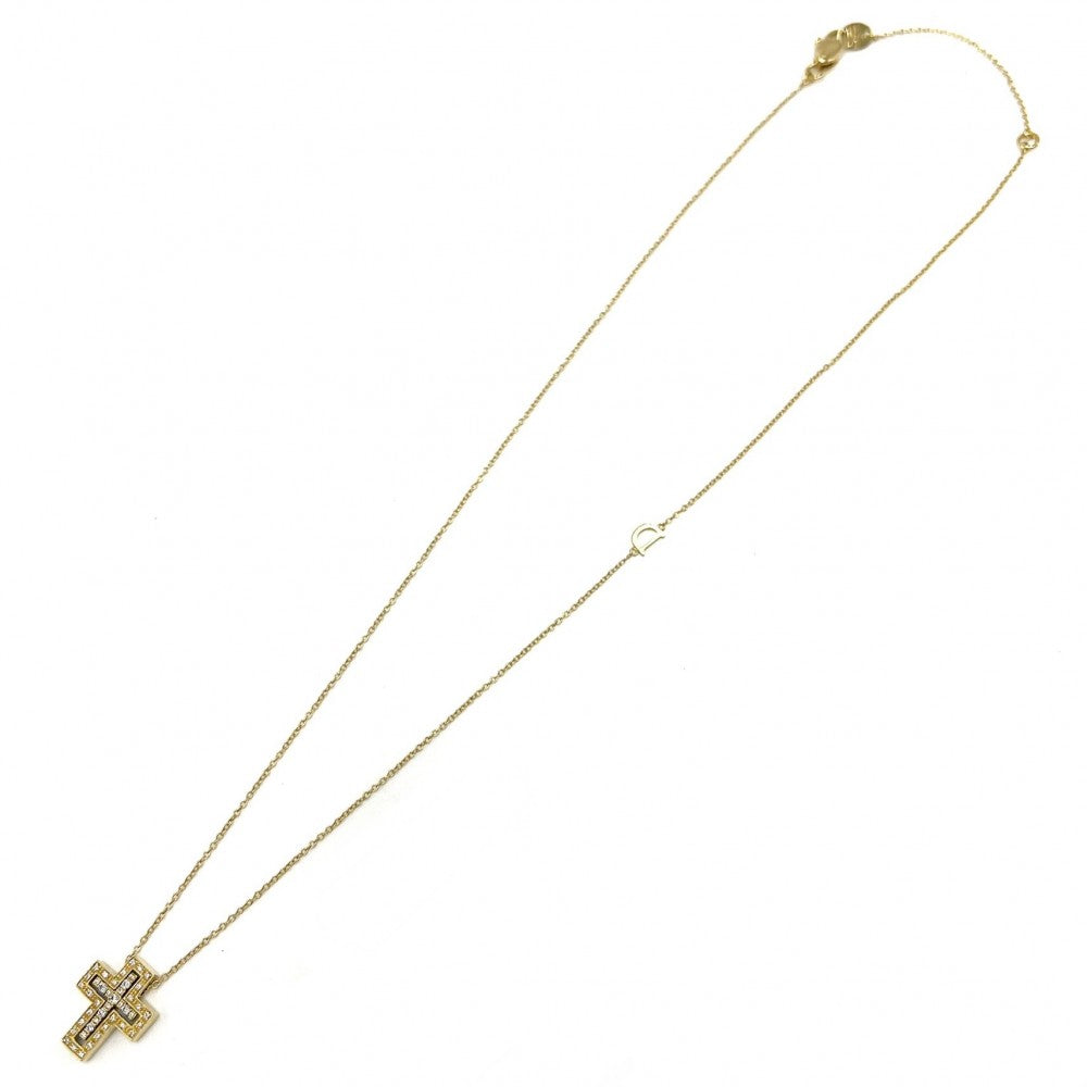 Damiani ダミアーニ ネックレス ベルエポック クロスモチーフ アクセサリー Bell Epoque XXS ジュエリー 18金YG K18イエローゴールド ダイヤモンド 20083571 レディース 約4.4g【中古品】