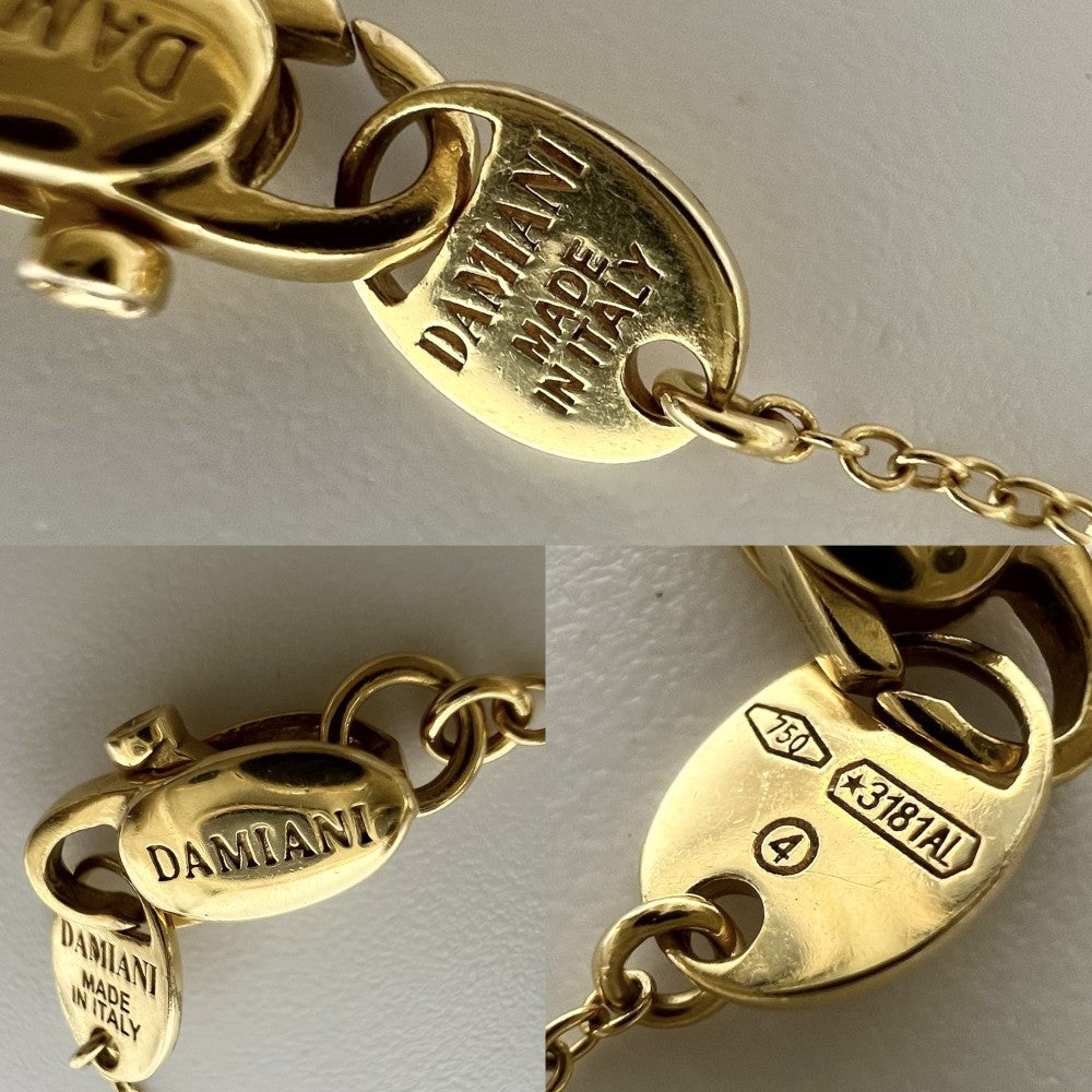 Damiani ダミアーニ ネックレス ベルエポック クロスモチーフ アクセサリー Bell Epoque XXS ジュエリー 18金YG K18イエローゴールド ダイヤモンド 20083571 レディース 約4.4g【中古品】
