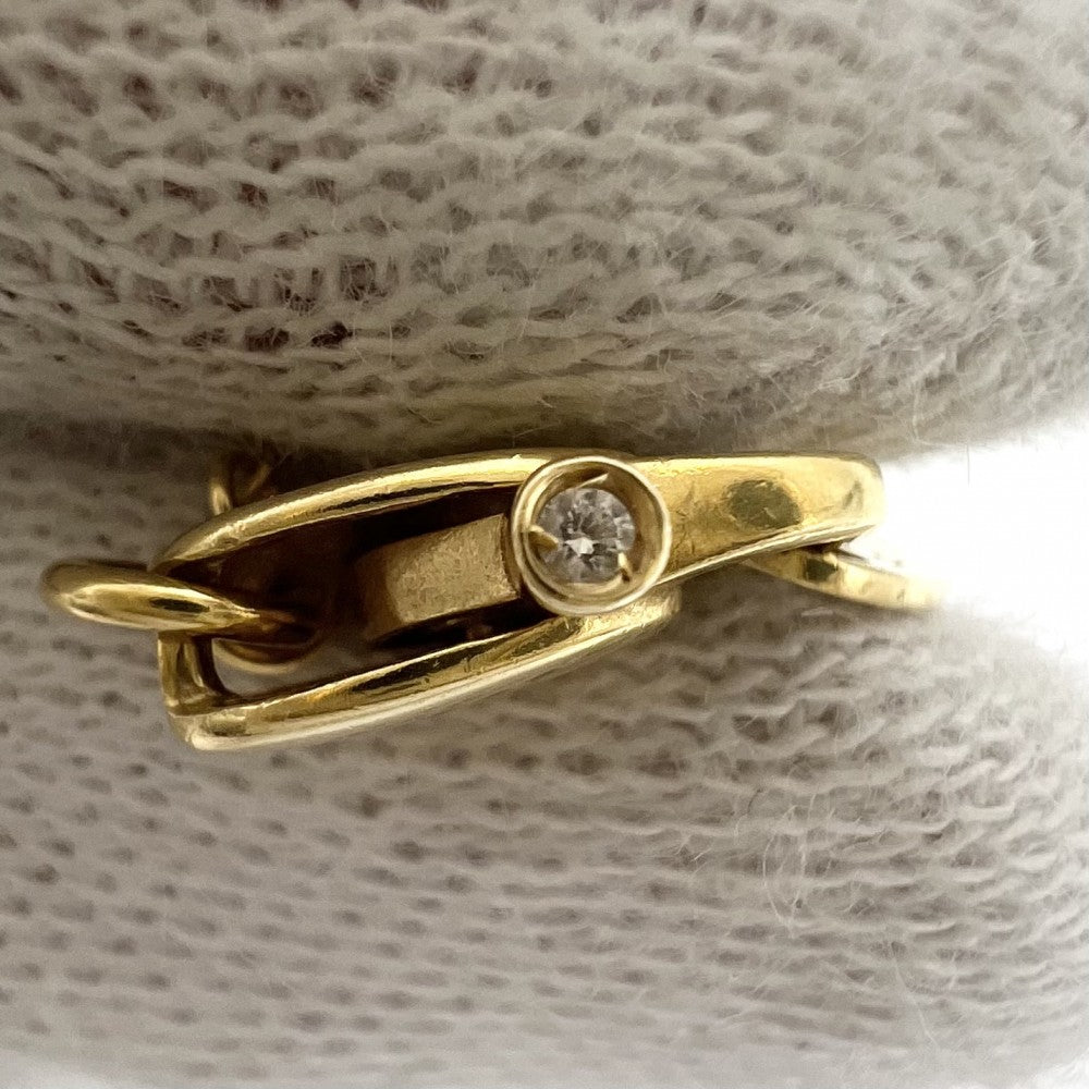 Damiani ダミアーニ ネックレス ベルエポック クロスモチーフ アクセサリー Bell Epoque XXS ジュエリー 18金YG K18イエローゴールド ダイヤモンド 20083571 レディース 約4.4g【中古品】