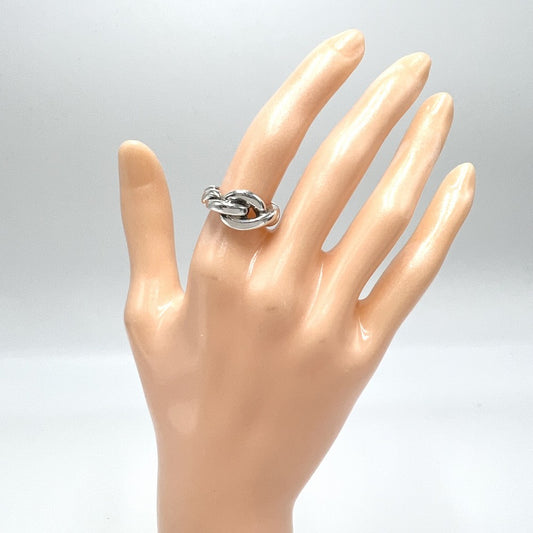 HERMES エルメス 指輪 トルサード アクセサリー ジュエリー 小物 サイズ50 シルバー925 約7号 メンズ 約7.5g【中古品】