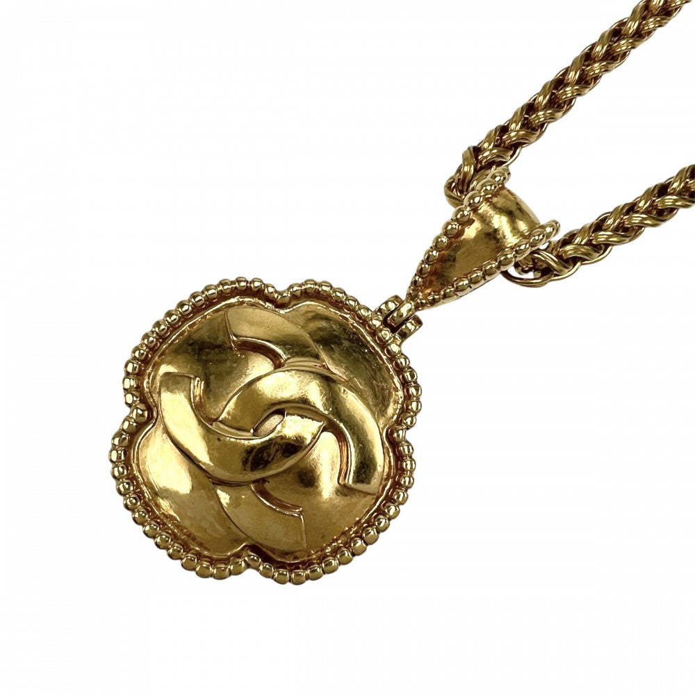 【開店SALE】 CHANEL シャネル ネックレス ココマーク チェーン ヴィンテージ アクセサリー GP 96A ゴールド レディース 約70.4g 1996年【中古品】