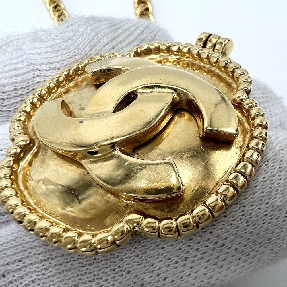 【開店SALE】 CHANEL シャネル ネックレス ココマーク チェーン ヴィンテージ アクセサリー GP 96A ゴールド レディース 約70.4g 1996年【中古品】
