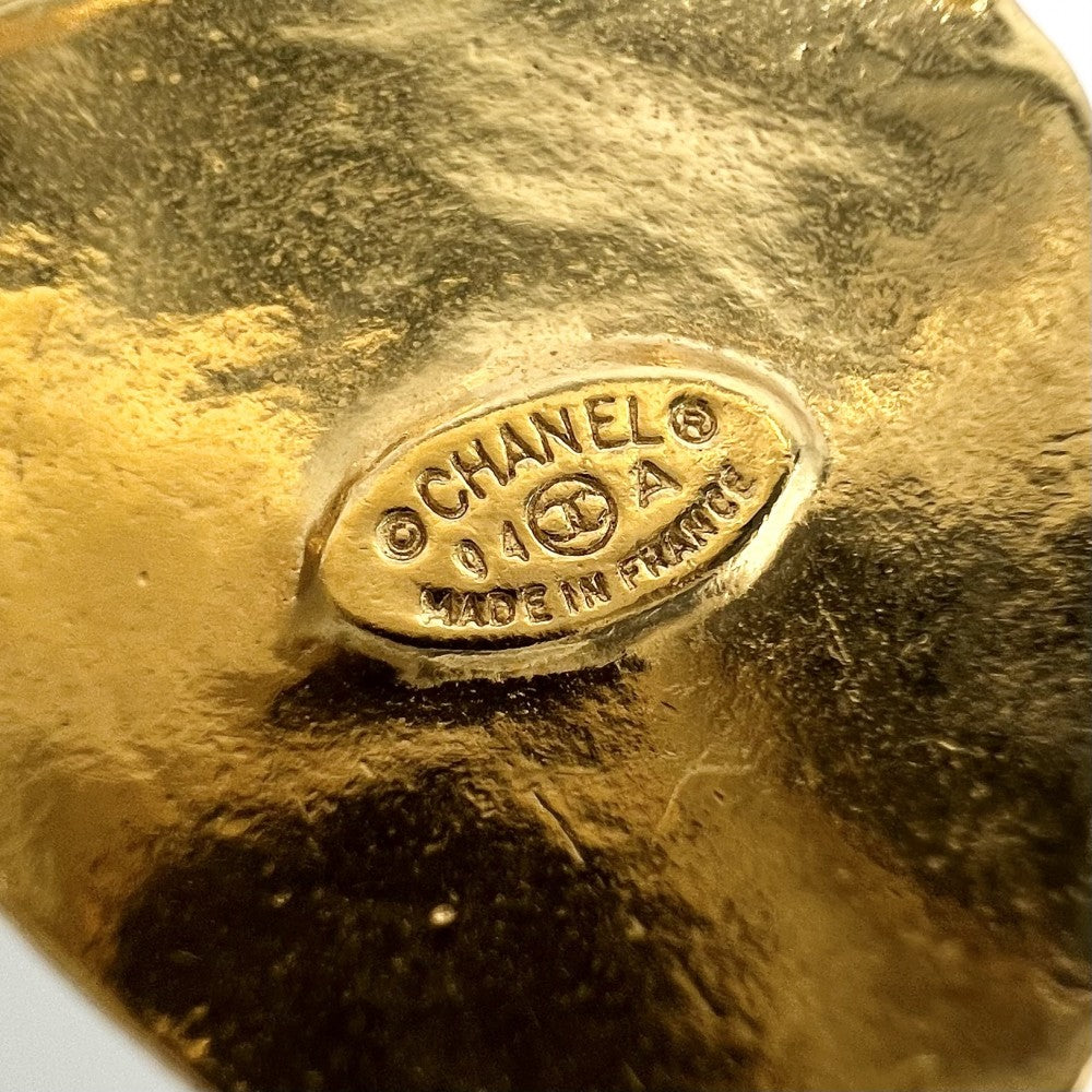 CHANEL シャネル ブローチ グリポア ココマーク ヴィンテージ アクセサリー GP カラーストーン 94A ゴールド レッド 赤 レディース 約36.2g 1994年【中古品】