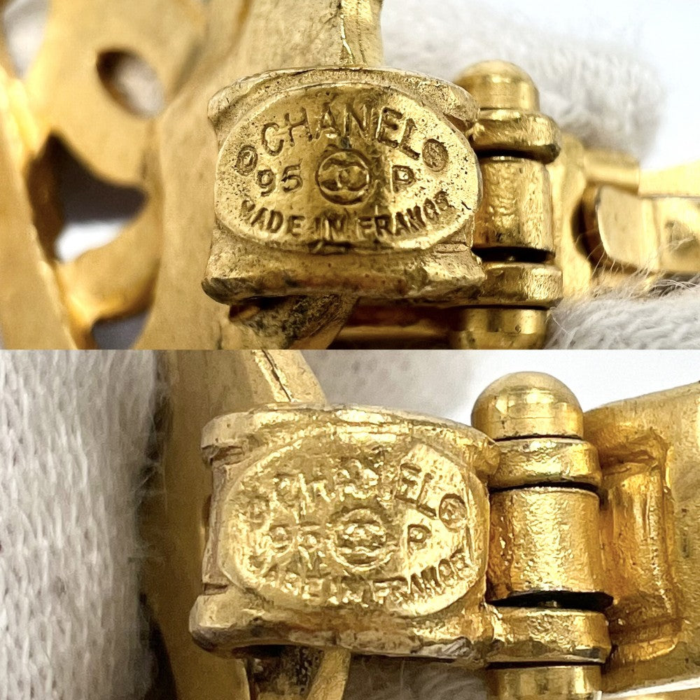 【開店SALE】 CHANEL シャネル イヤリング ヴィンテージ アクセサリー ココマーク ココ ハート GP 95P ゴールド レディース 約26.8g 1995年【中古品】