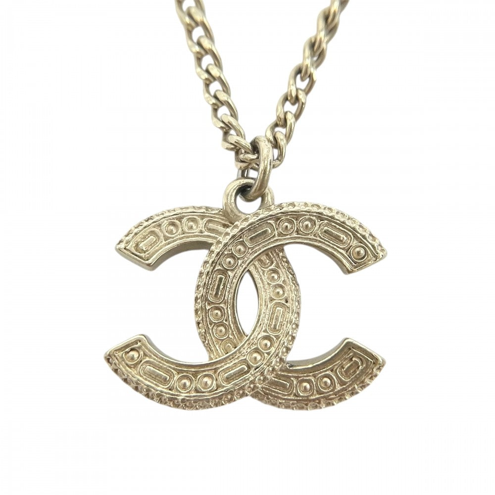 【開店SALE】 CHANEL シャネル ネックレス ココマーク ココ ゴールド ペンダント アクセサリー GP ラインストーン A15V レディース 約9.9g 2015年【中古品】