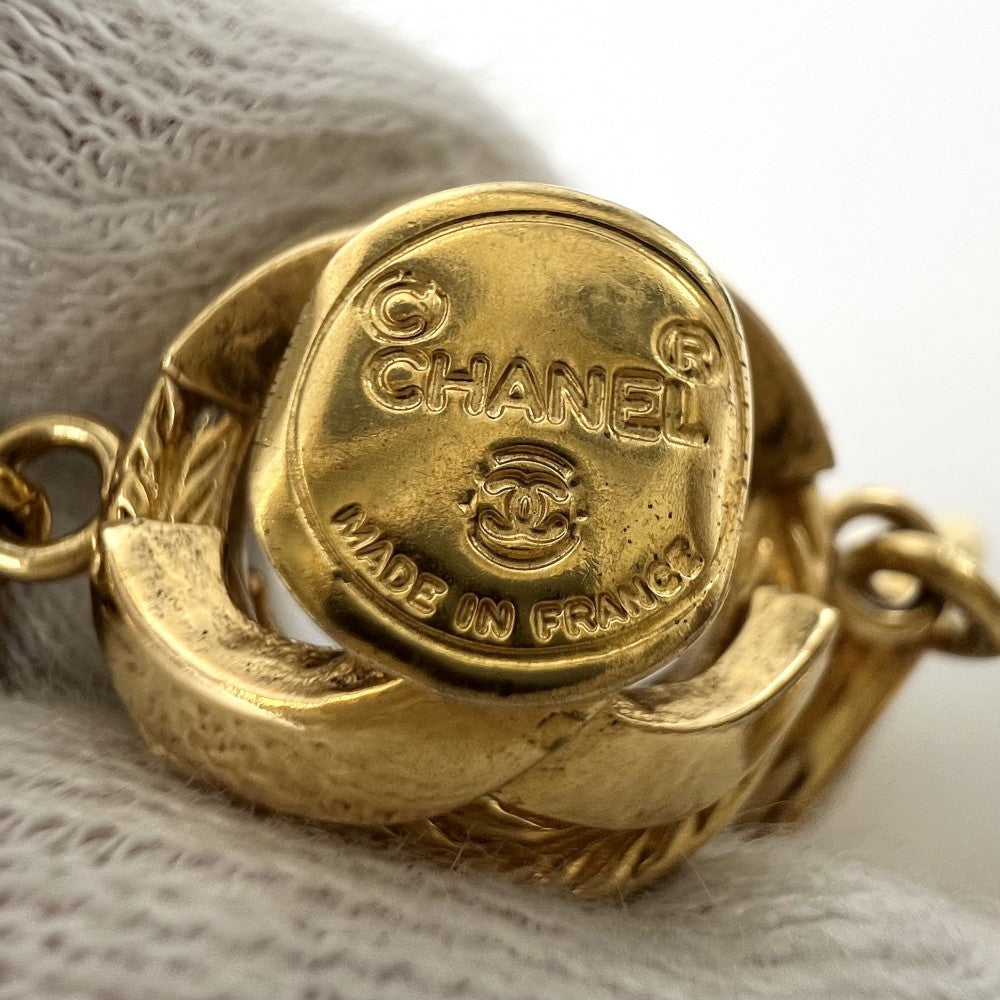 CHANEL シャネル ブレスレット ココマーク ココ サークル ヴィンテージ アクセサリー GP レディース 約53.9g【中古品】