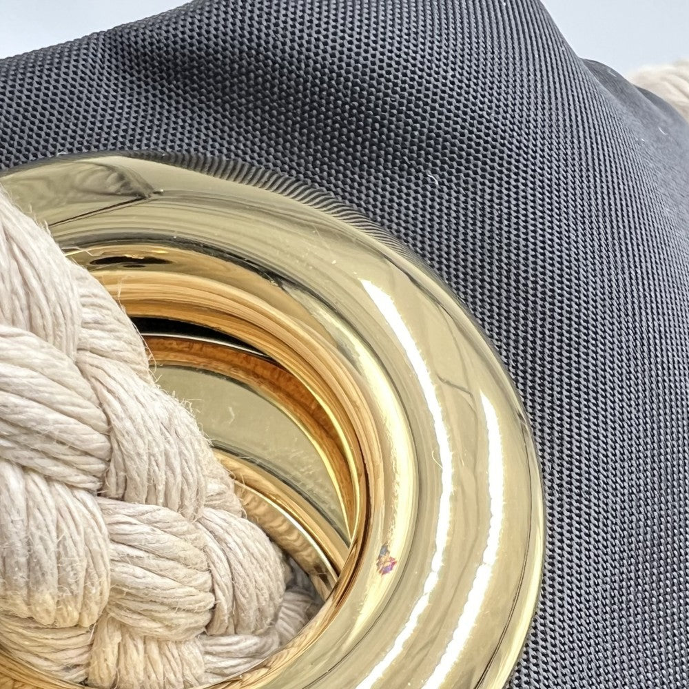 PRADA プラダ ハンドバッグ マリナースモール バケットバッグ Re-Nylon メンズ レディース 1BE082 ナイロン ブラック 黒 シルバー金具 レディース【中古品】