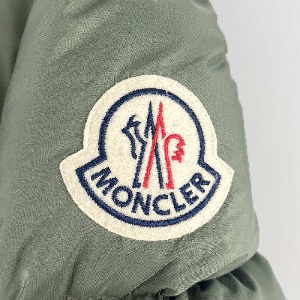【開店SALE】 MONCLER モンクレール ダウンジャケット DIYA ダウンコート ブルゾン 1サイズ アウター アパレル 服 I20911A00159 カーキ オレンジ シルバー金具 秋 冬 ナイロン メンズ【中古品】