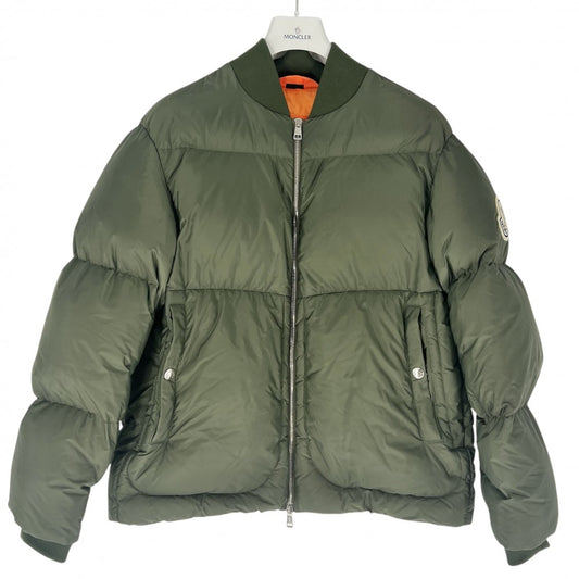MONCLER モンクレール ダウンジャケット DIYA ダウンコート ブルゾン 1サイズ アウター アパレル 服 I20911A00159 カーキ オレンジ シルバー金具 秋 冬 ナイロン メンズ【中古品】