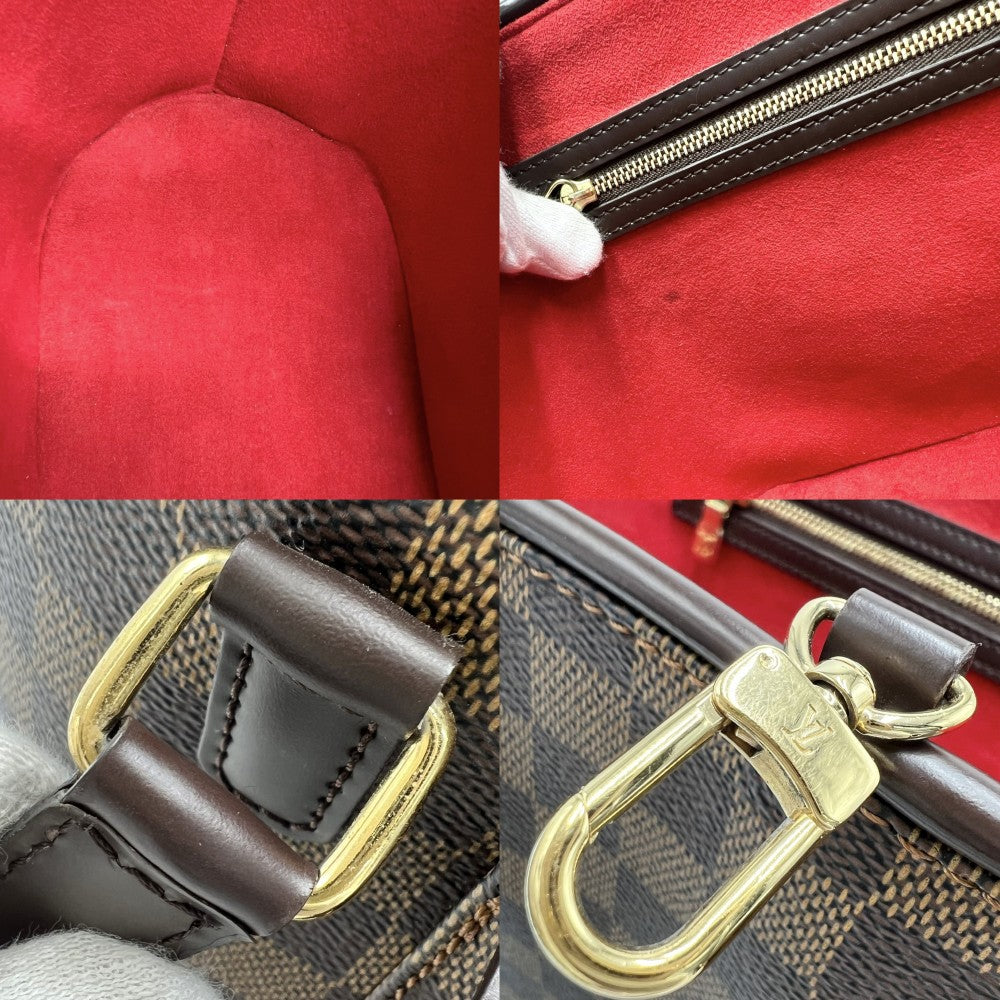 【開店SALE】 LOUIS VUITTON ルイヴィトン トートバッグ ダミエ マノスクPM ハンドバッグ 鞄 かばん N51121 ブラウン 茶 ゴールド金具 レディース【中古品】
