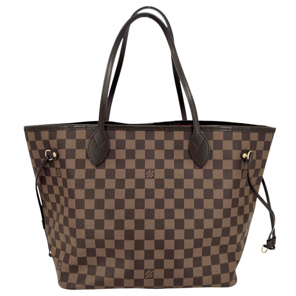 LOUIS VUITTON ルイヴィトン トートバッグ ネヴァーフルMM ハンドバッグ N40599 ダミエキャンバス ブラウン 茶 ゴールド金具 レディース【中古品】