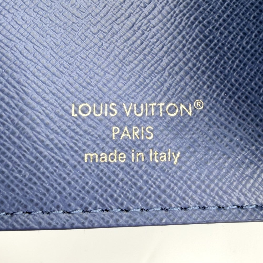 【開店SALE】 LOUIS VUITTON ルイヴィトン 二つ折り財布 モノグラムデニム ポルトフォイユ・ヴィクトリーヌ ミニウォレット ミニ財布 コンパクトウォレット M13212 ブルー 青 ゴールド金具 レディース【中古品】