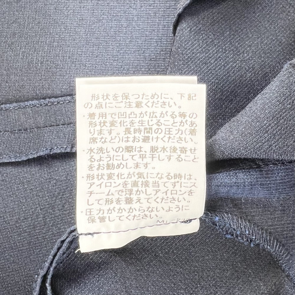 【開店SALE】 ISSEY MIYAKE イッセイミヤケ コート ストレッチプリーツ ジャケット風 トップス アパレル 服 サイズ2 ネイビー 紺 春 夏 秋 ポリエステル コットン ポリウレタン レディース【中古品】