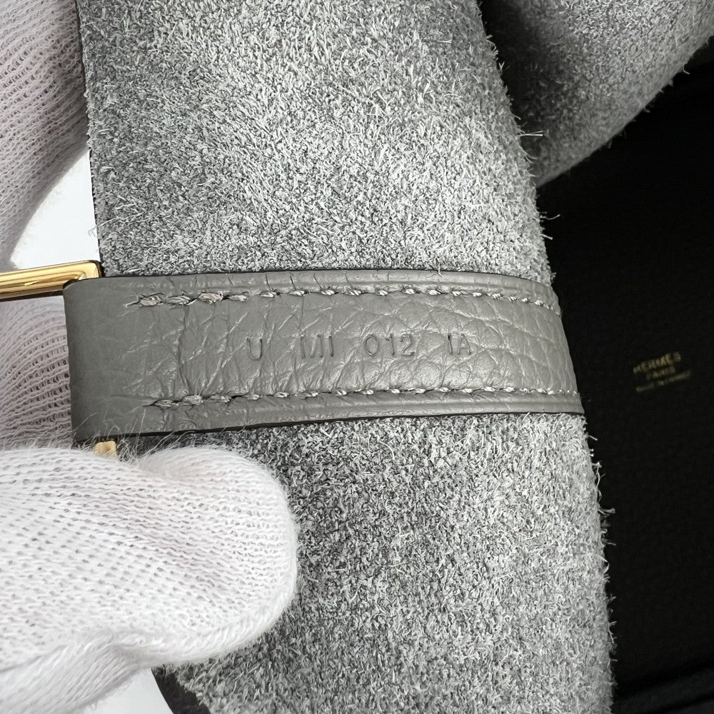 HERMES エルメス ハンドバッグ ピコタンロックMM グレー U刻印 トリヨン エタン ゴールド金具 レディース 2022年【中古品】