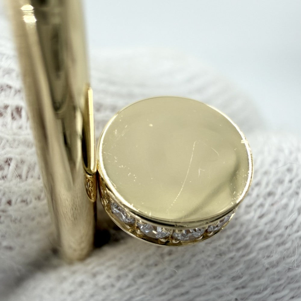 CARTIER カルティエ バングル ブレスレット ジュストアンクル スモールモデル 釘 18金 Au750 ジュエリー アクセサリー 14サイズ K18イエローゴールド ダイヤモンド0.18ct B6066114 レディース 約7.9g【中古品】