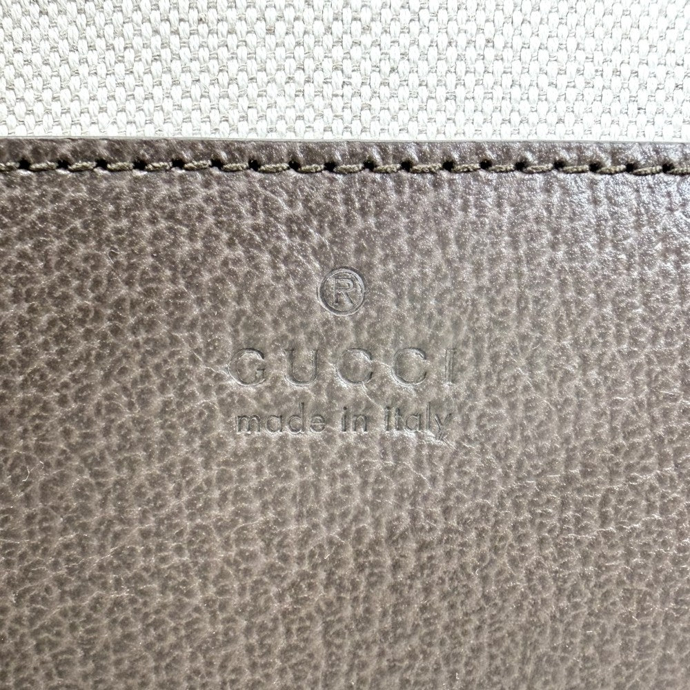 【開店SALE】 GUCCI グッチ ショルダーバッグ オフィディア スモール クロスボディバッグ 739392 GGスプリームキャンバス レザー ベージュ ブラウン 茶 シルバー金具 メンズ【中古品】