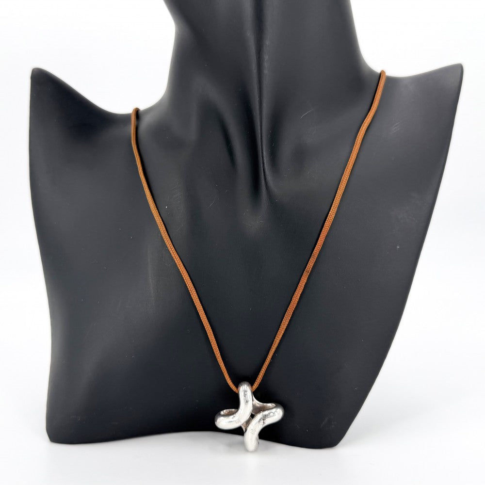 HERMES エルメス ネックレス リマ ペンダント ジュエリー アクセサリー シルバー925 レディース 約14.1g【中古品】