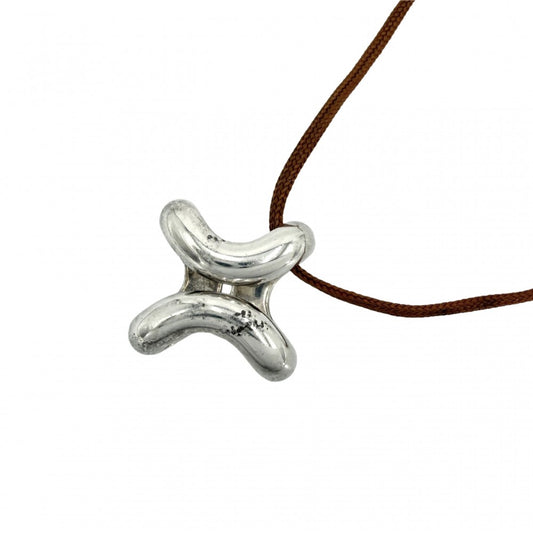 【開店SALE】 HERMES エルメス ネックレス リマ ペンダント ジュエリー アクセサリー シルバー925 レディース 約14.1g【中古品】