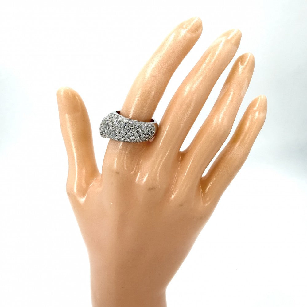 Chaumet ショーメ 指輪 ヴェニス LM リング ジュエリー アクセサリー Au750 18金WG K18ホワイトゴールド ダイヤモンド 約12.5号 レディース 約13.8g【中古品】