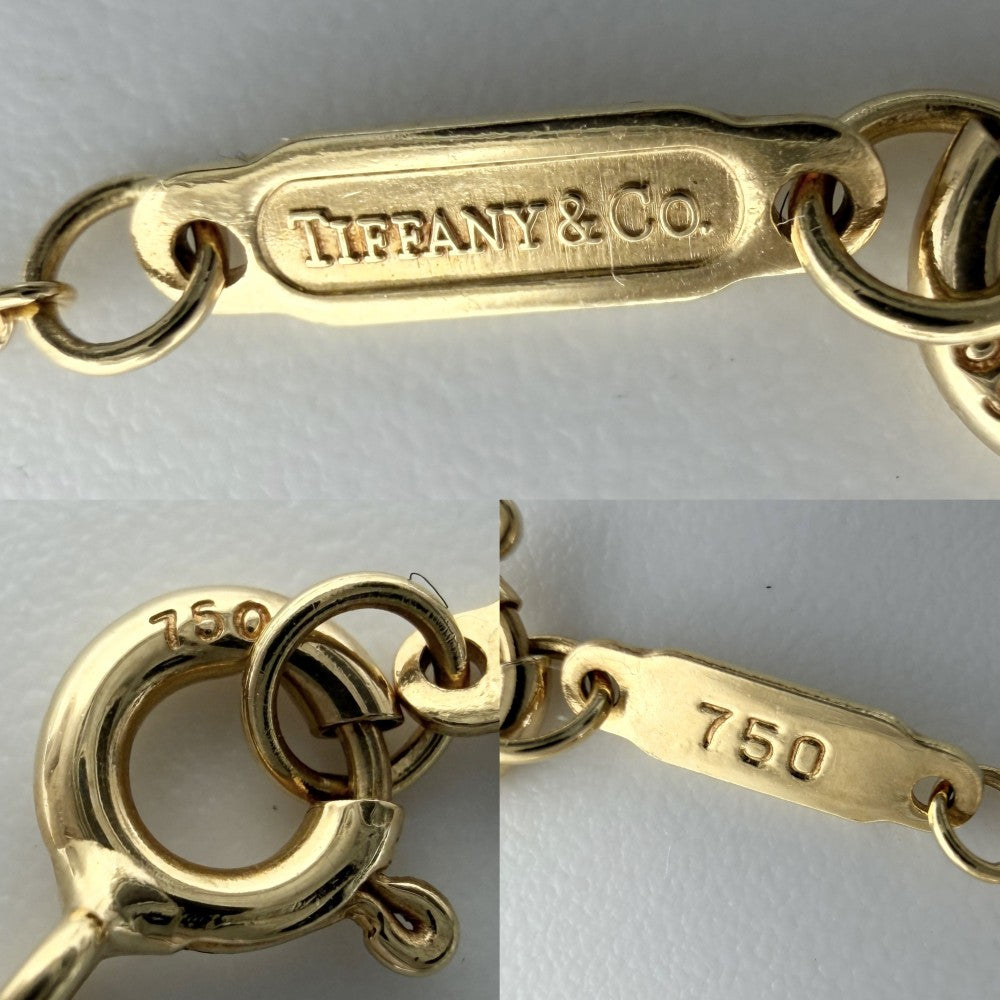 TIFFANY&Co. ティファニー ネックレス クロス ペンダント ジュエリー アクセサリー 18金YG Au750 1Pダイヤ K18イエローゴールド ダイヤモンド レディース 約3.4g【中古品】