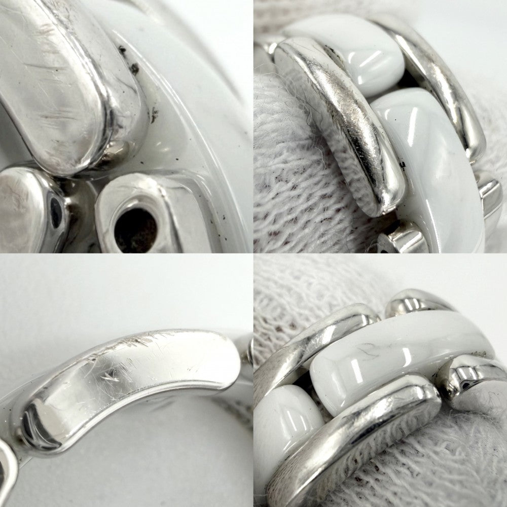 CHANEL シャネル 指輪 リング ウルトラ ジュエリー アクセサリー Au750 18金WG 56サイズ K18ホワイトゴールド セラミック 約9.5号 ホワイト 白 シルバー レディース 約9.9g【中古品】