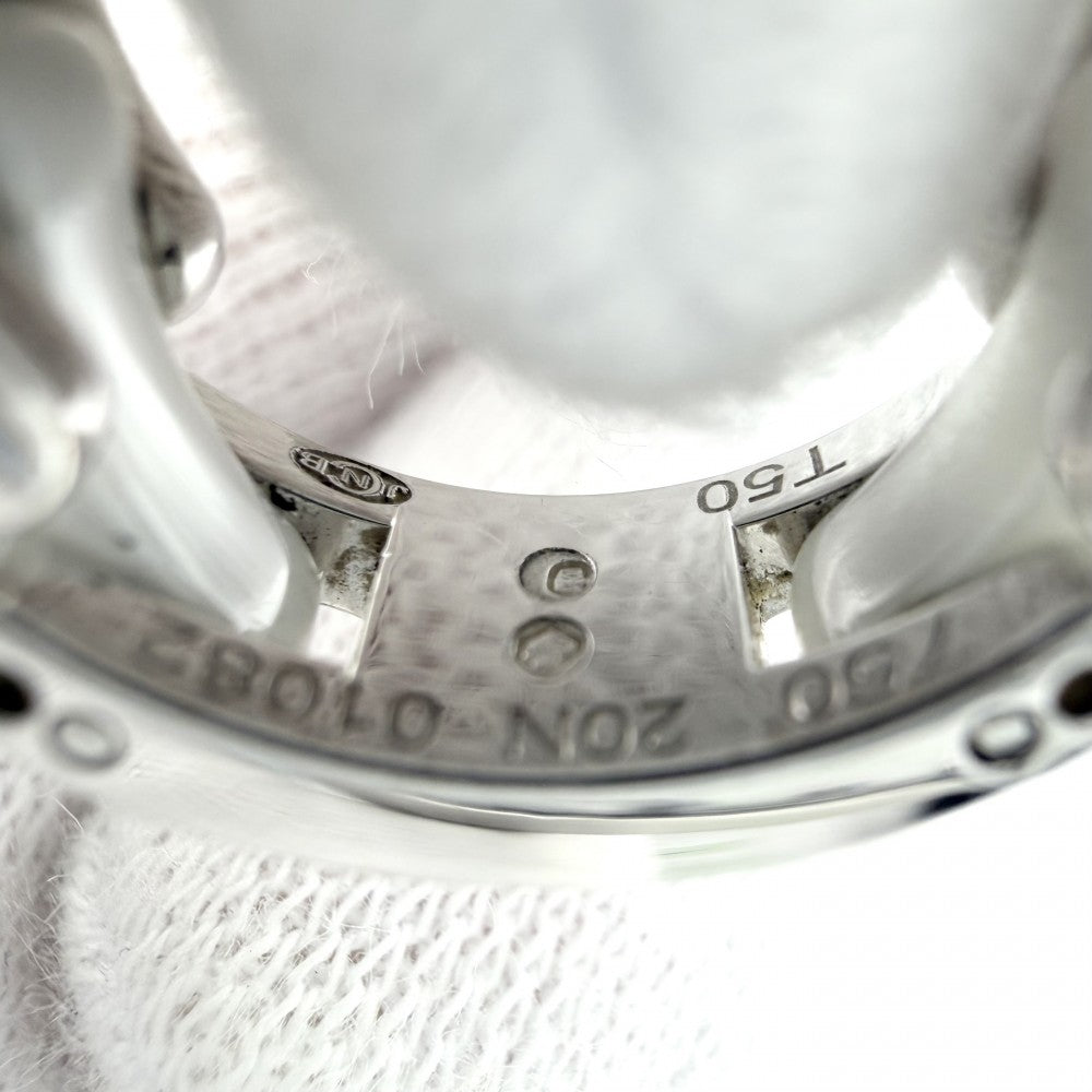 CHANEL シャネル 指輪 リング ウルトラ ジュエリー アクセサリー Au750 18金WG 56サイズ K18ホワイトゴールド セラミック 約9.5号 ホワイト 白 シルバー レディース 約9.9g【中古品】