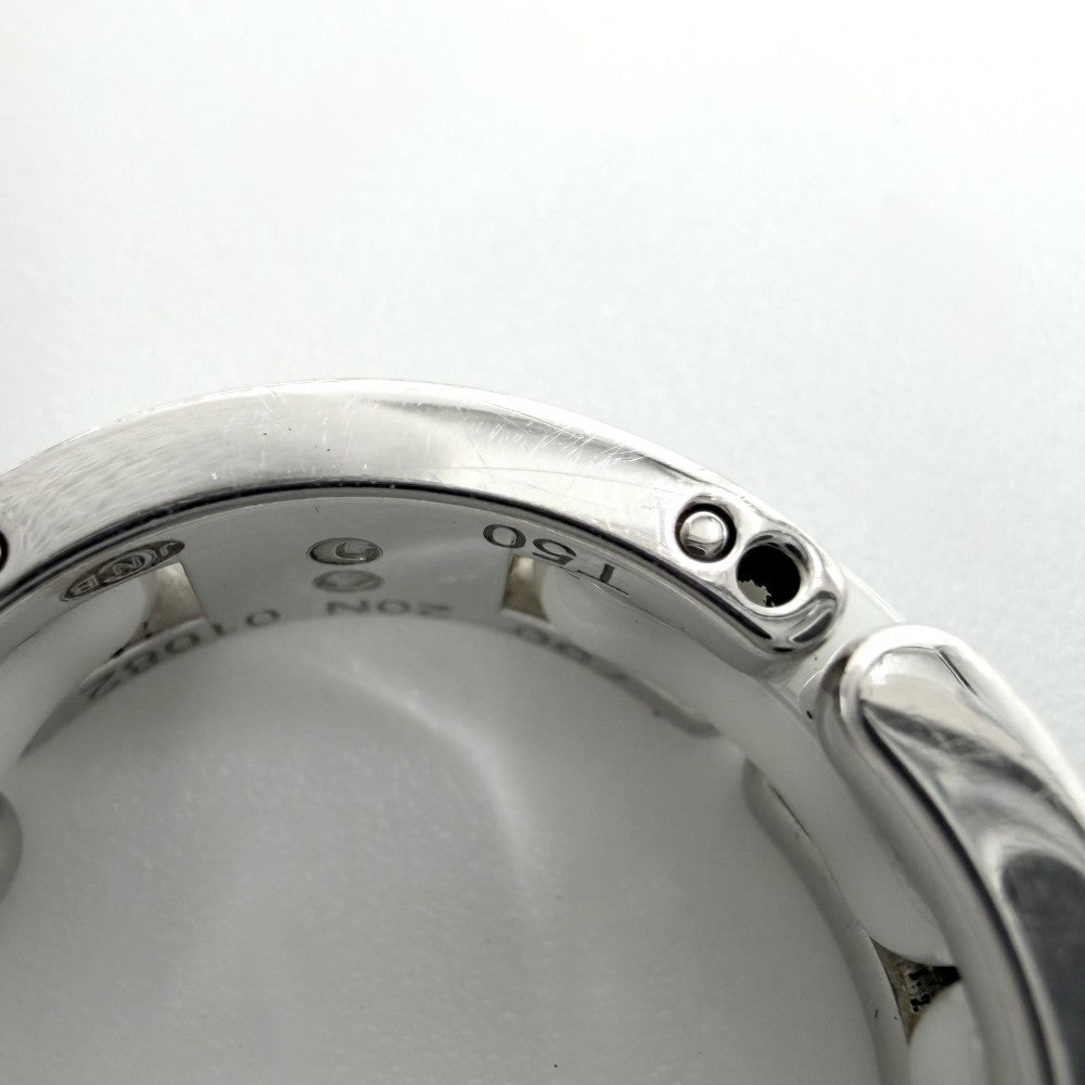 CHANEL シャネル 指輪 リング ウルトラ ジュエリー アクセサリー Au750 18金WG 56サイズ K18ホワイトゴールド セラミック 約9.5号 ホワイト 白 シルバー レディース 約9.9g【中古品】